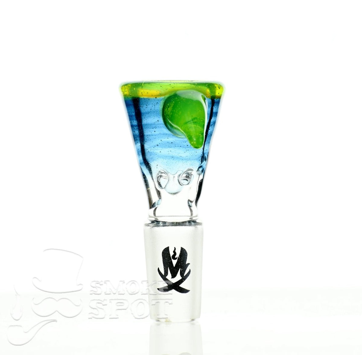 Mathematix Tri Color Funnel Ice Pinch 14 mm 101 premium glass accessory at Smoke Spot