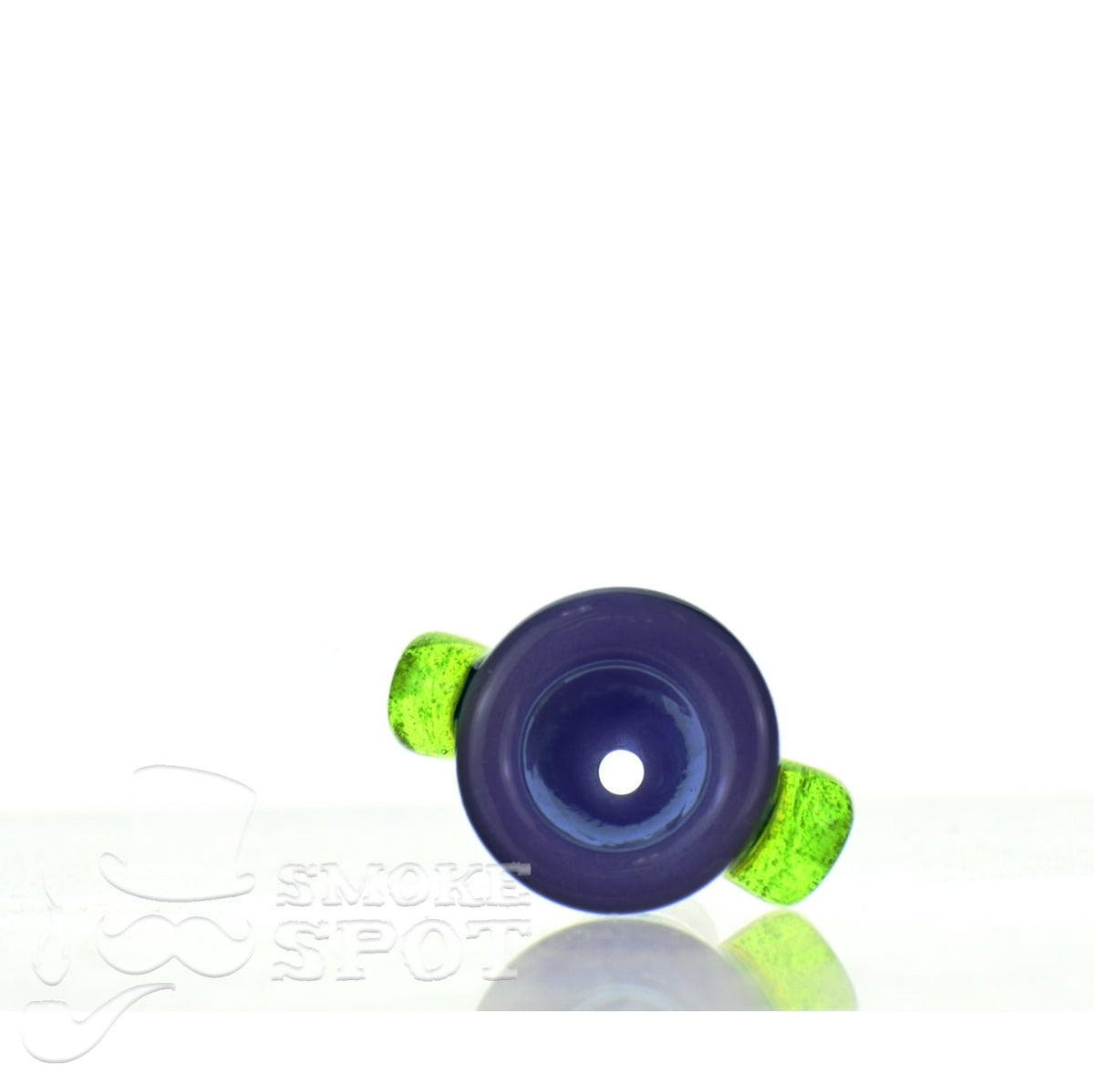 Side view of Mathematix tri color thick funnel 14 mm bowl 108