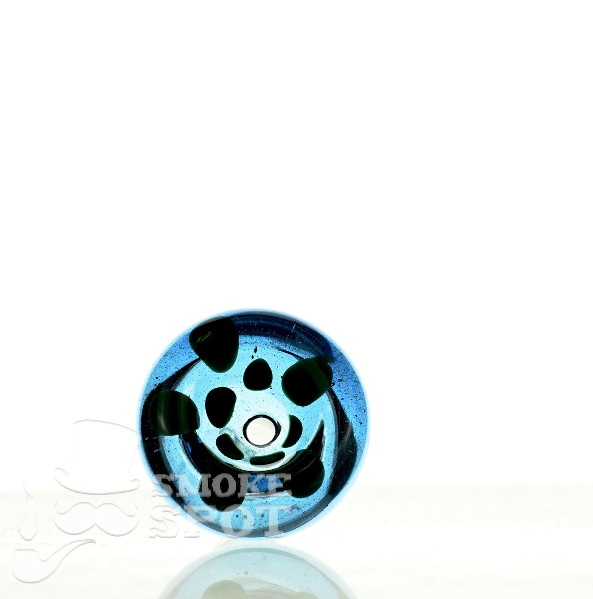 Close-up of Mathematix with dots 14mm bowl 107 glass accessory