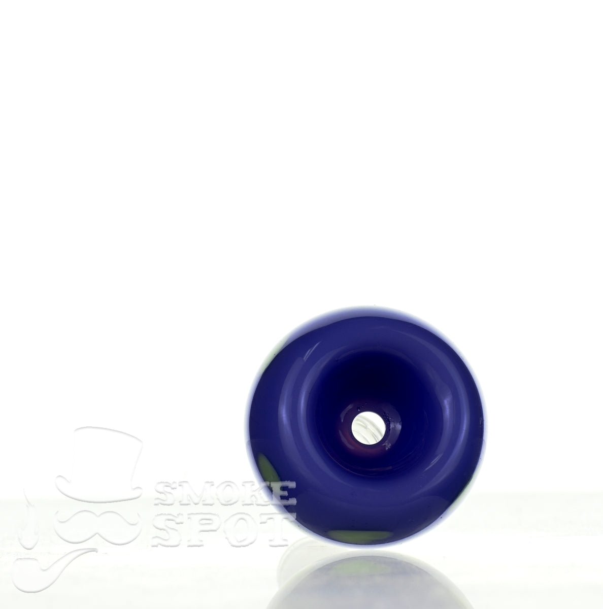 Side view of Mathematix with dots 14mm glass bowl 109 - Smoke Spot Smoke Shop