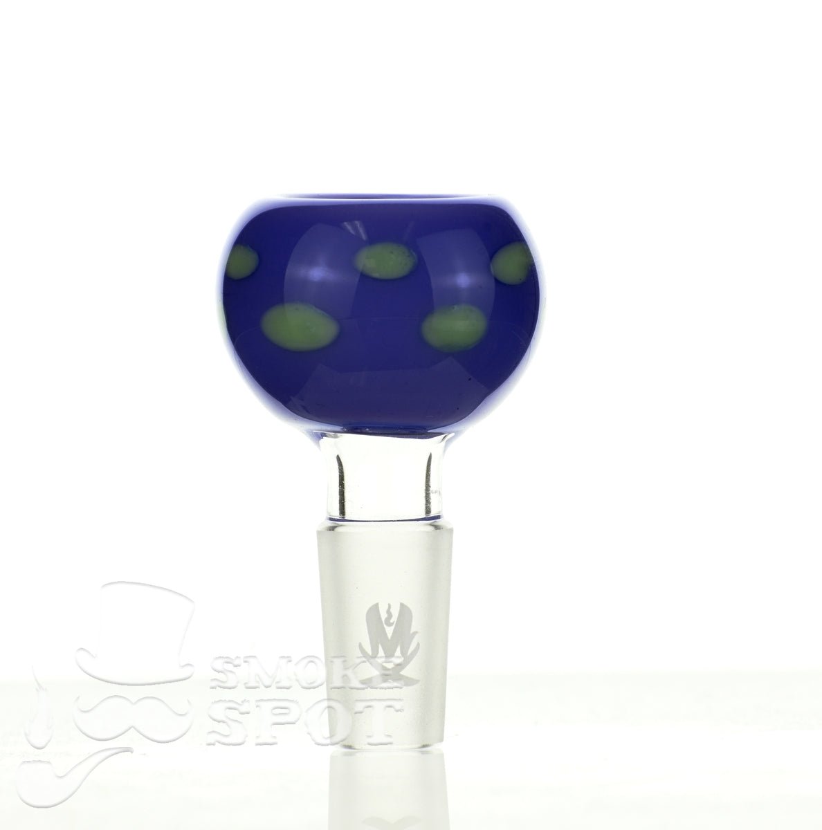 Mathematix with dots 14mm glass bowl for dry herb rigs - Smoke Spot Smoke Shop