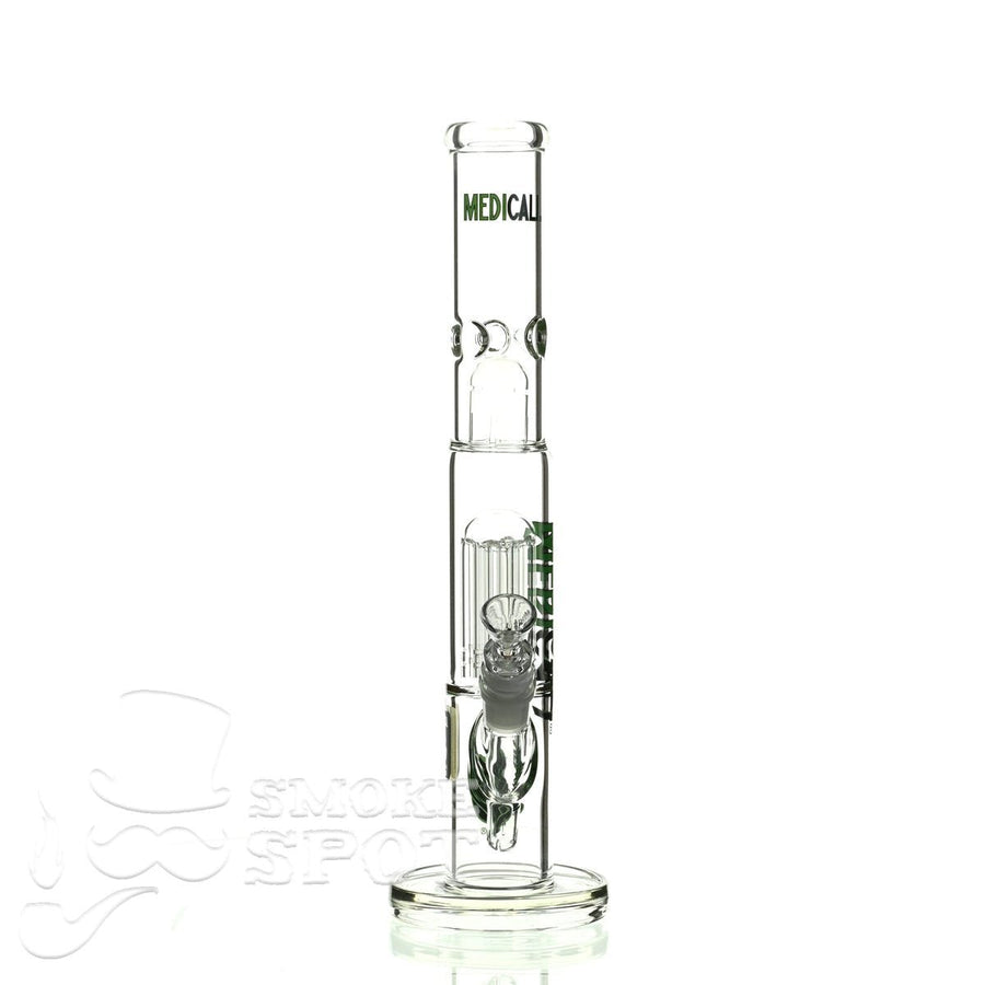 Medicali Glass 14 Inch 8 Tree Straight Waterpipe