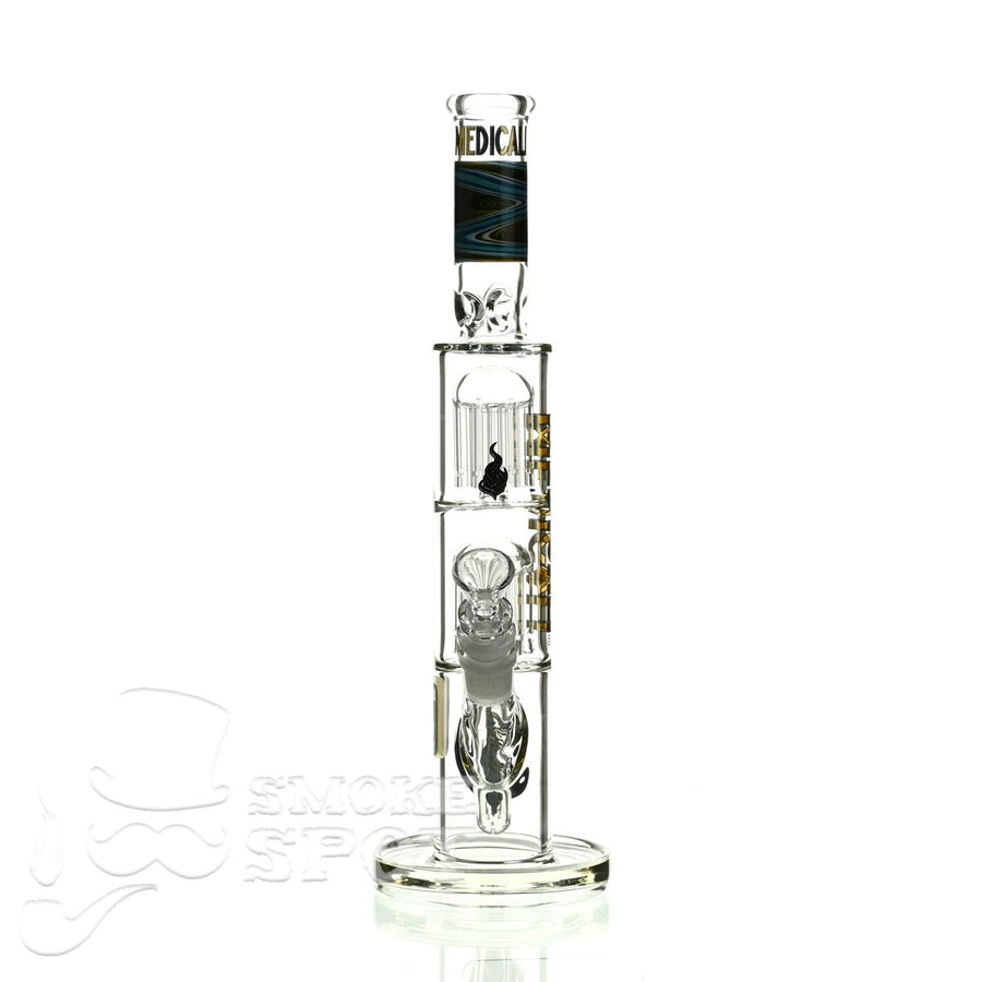 Medicali glass reversal 13 inch double stack 8 tree straight