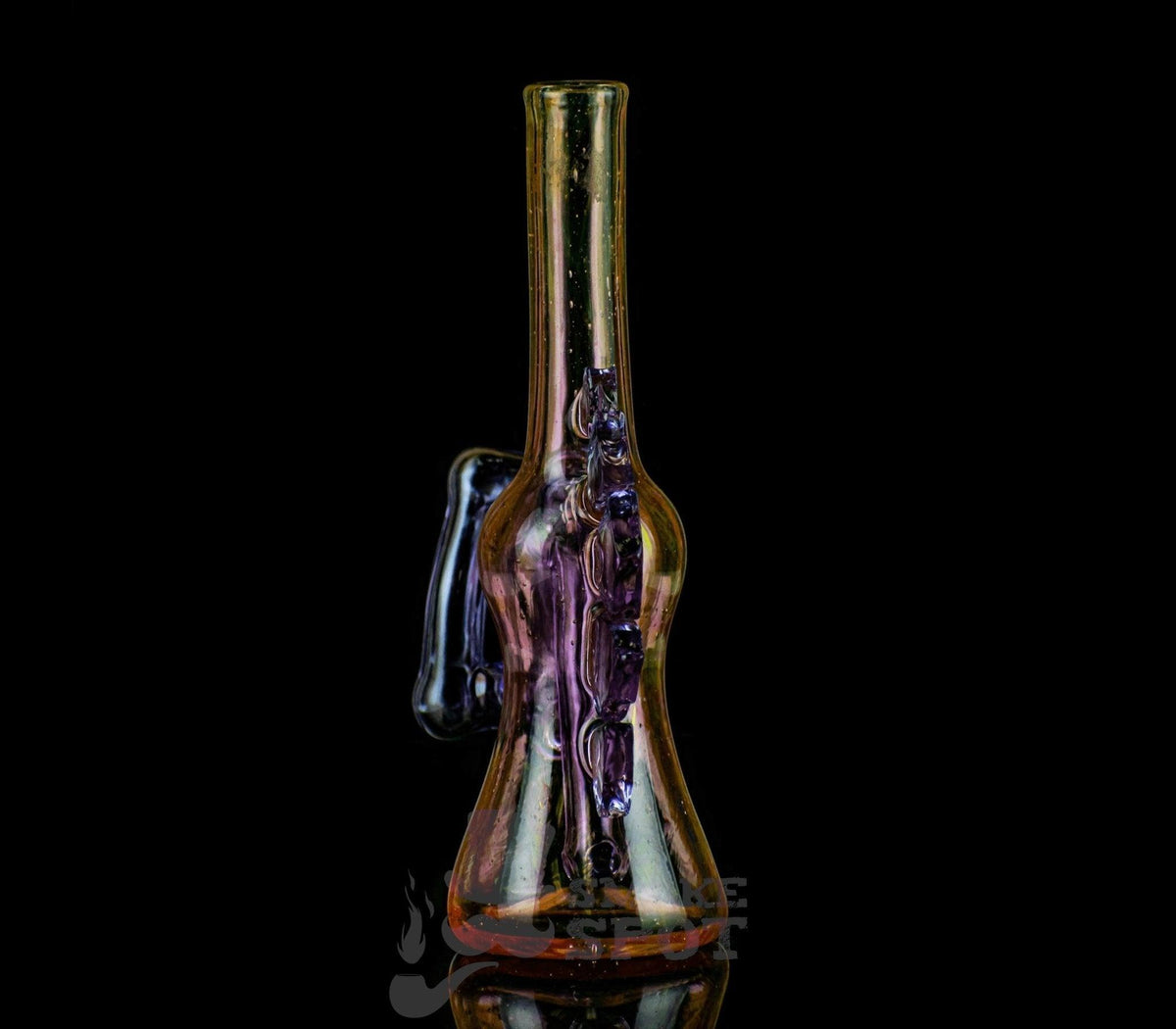 Mike Nelson Purple Rig Heady Rig with 14mm Dry Herb Slide Joint - Smoke Spot