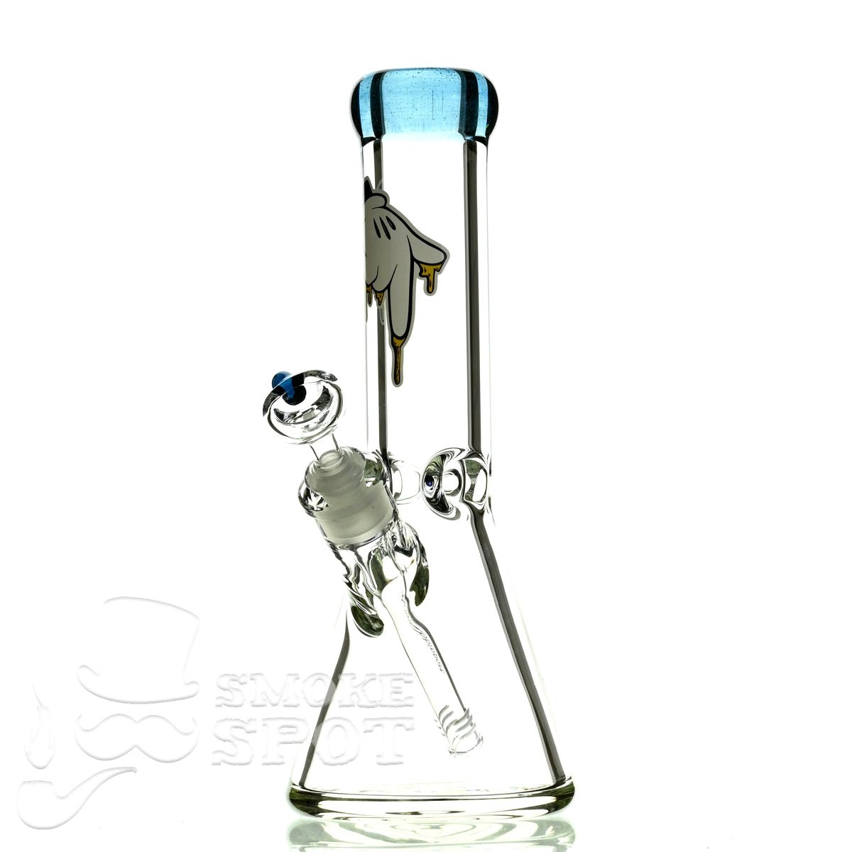 Mr Dabbinport beaker 12 inch 9 mm 50 Stardust blue - Smoke Spot Smoke Shop