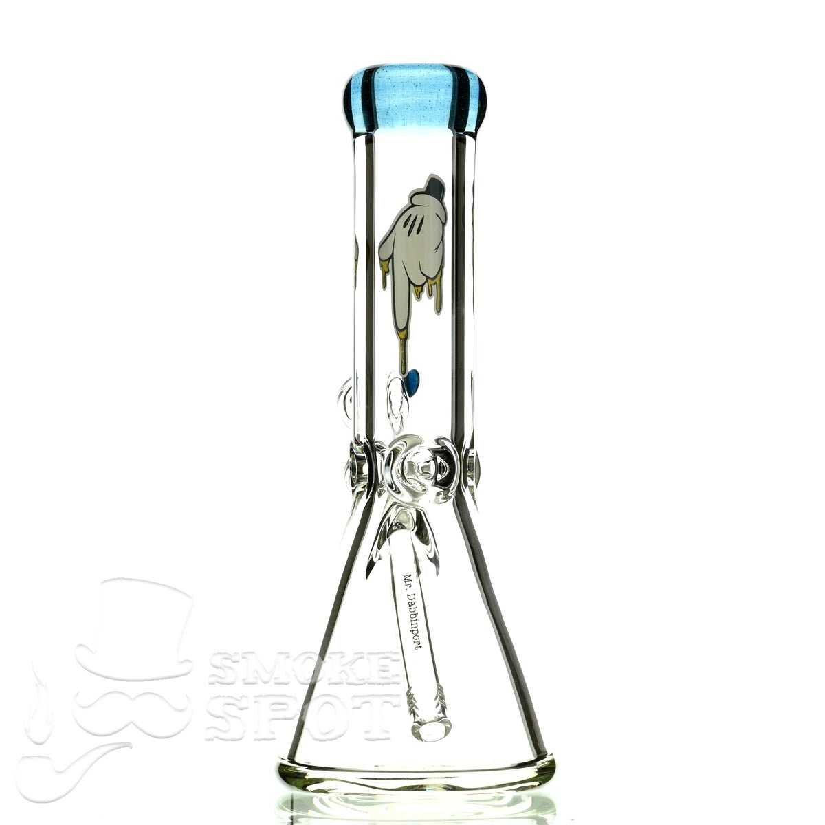 Mr Dabbinport beaker 12 inch 9 mm 50 Stardust blue - Smoke Spot Smoke Shop