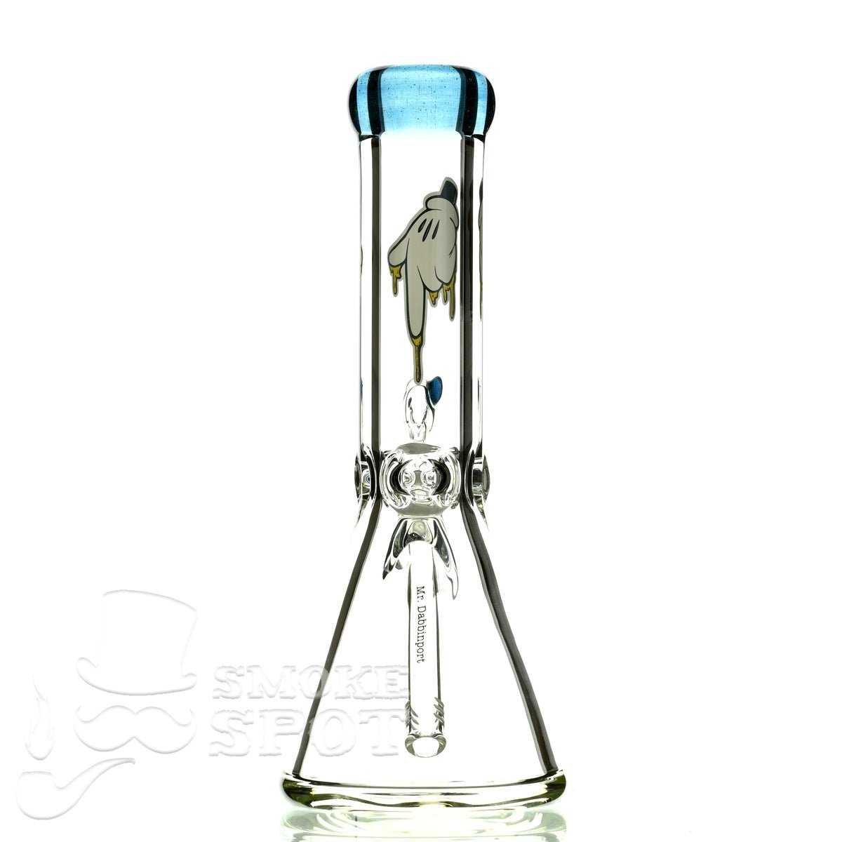 Mr Dabbinport beaker 12 inch 9 mm 50 Stardust blue - Smoke Spot Smoke Shop