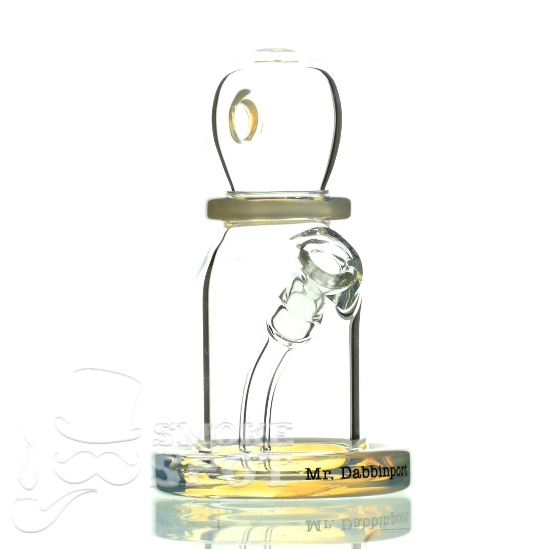 Side view of Mr Dabbinport 5 inch 10mm ghost white dab rig
