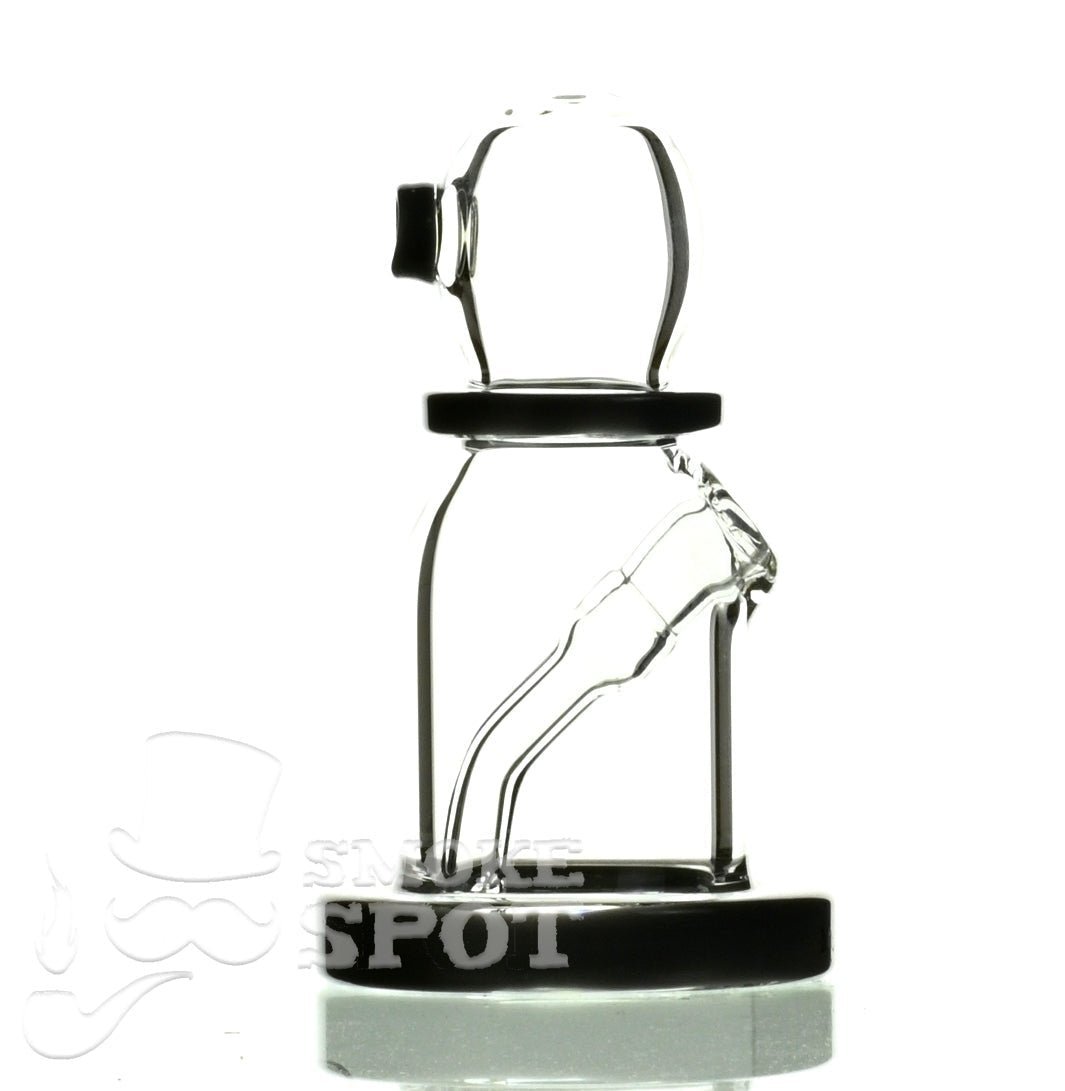 Mr Dabbinport 5 inch 10mm gray glass rig ergonomic design