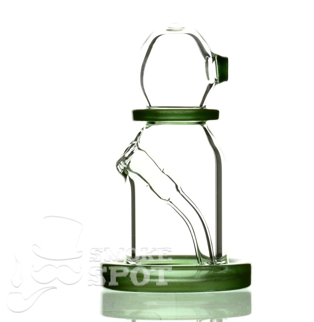 Mr Dabbinport rig 5inch 10mm silver green - Smoke Spot Smoke Shop