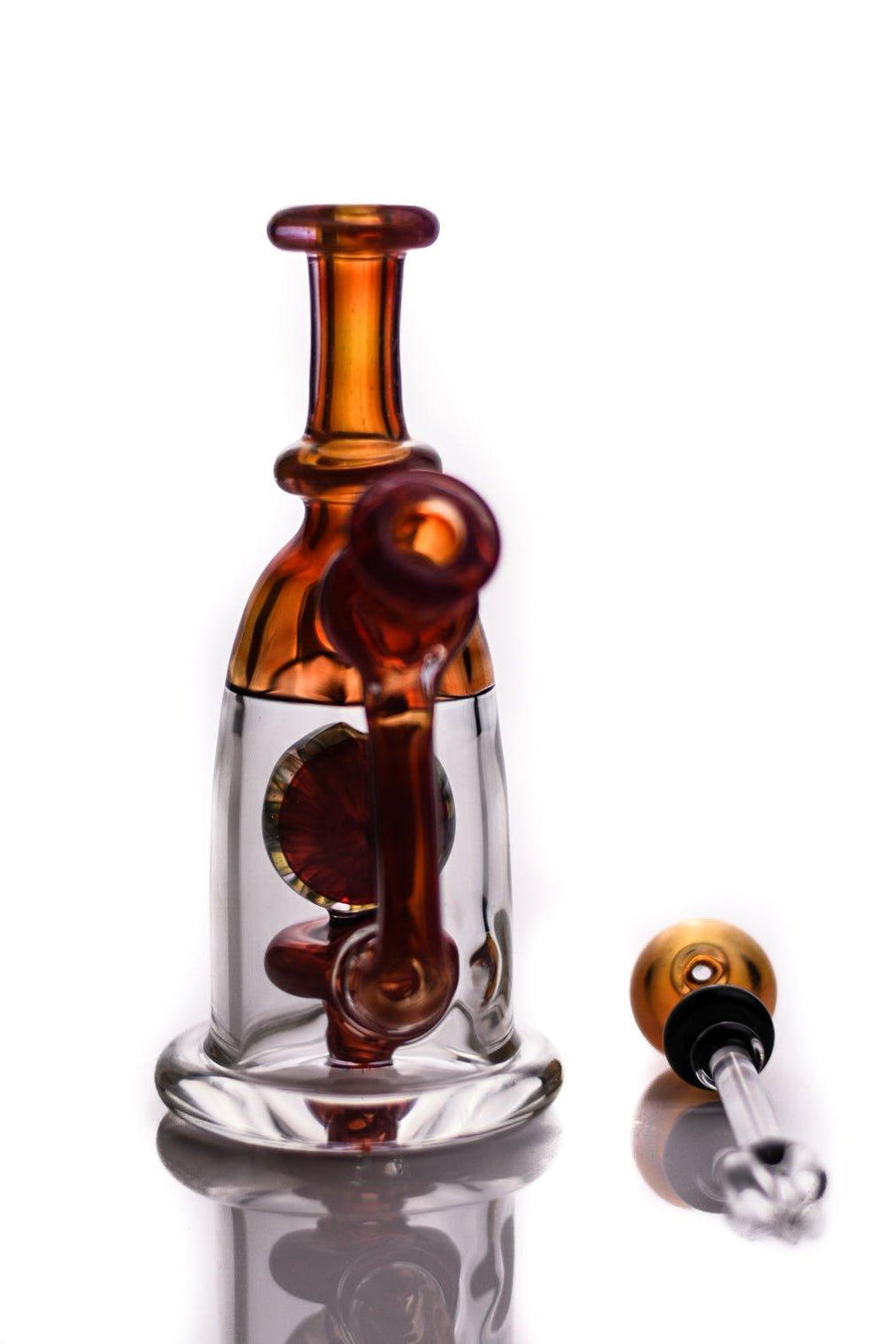 Mtp Glass Aprodesia Minitue comes with a matching bubble cap/dabber