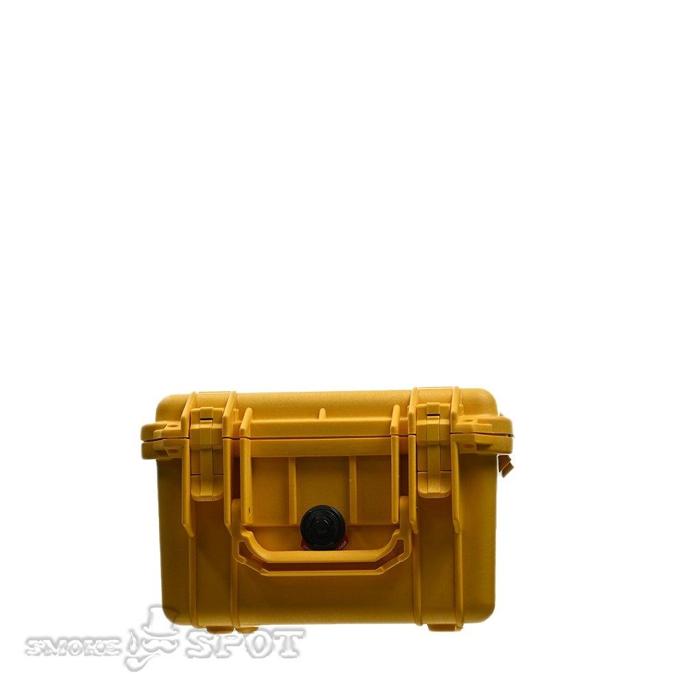 Pelican 1300 Yellow case with Pick N Pluck foam interior - Smoke Spot