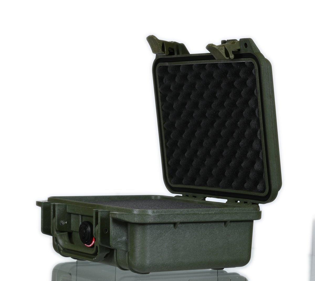 Pelican Case 1200 OD Green showing Pick N Pluck foam interior