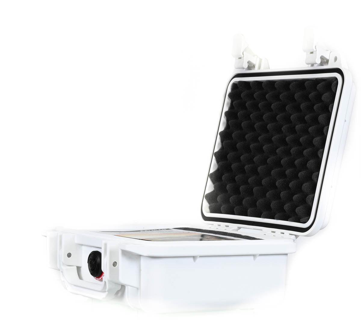 Pelican Case 1200 White with Pick N Pluck foam interior - Smoke Spot Smoke Shop