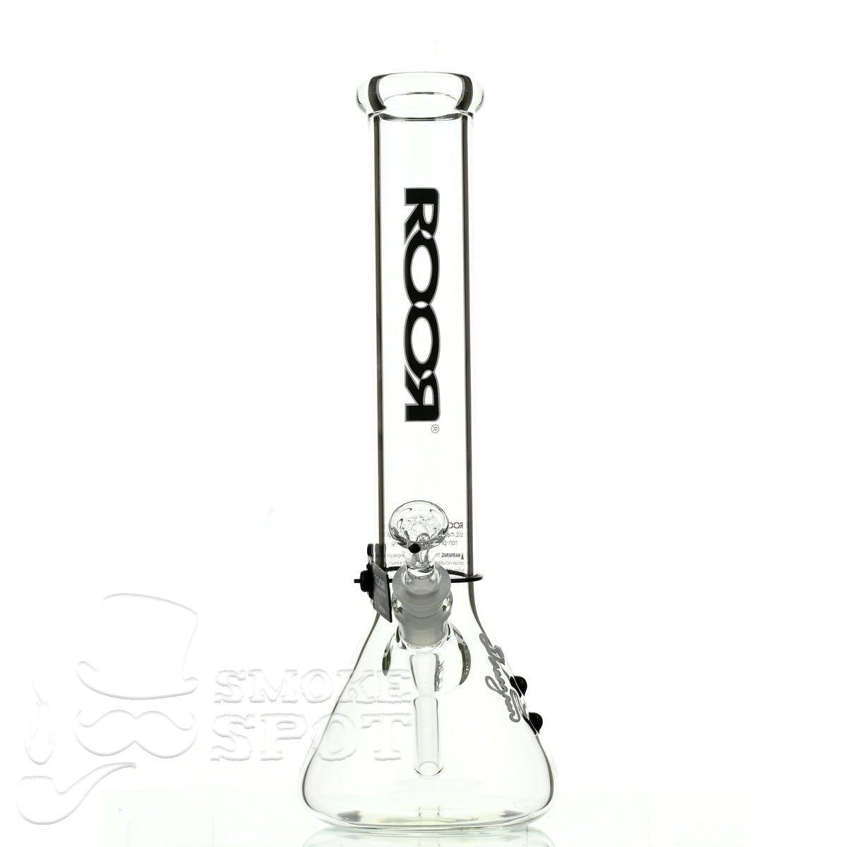 Roor Beaker 14 inch P-D black & white premium glass bong - Smoke Spot