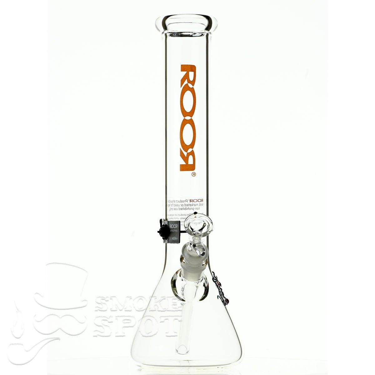 Roor Beaker 14 inch P-D Orange Premium Scientific Glass Bong - Smoke Spot Smoke Shop