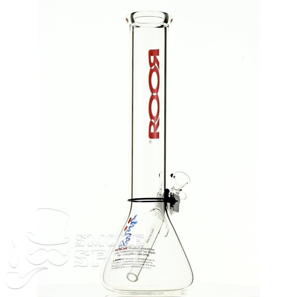 Roor Beaker 14 inch P-D red/white - Smoke Spot Smoke Shop