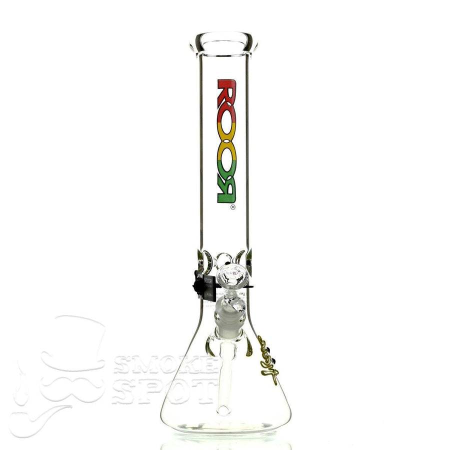 Roor Beaker 14 Inch Rasta - Premium Scientific Glass Waterpipe