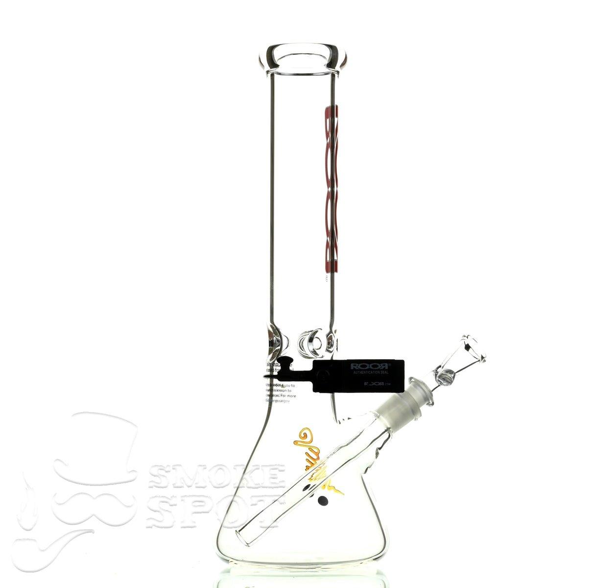 Roor Beaker 14 inch red white - Smoke Spot Smoke Shop