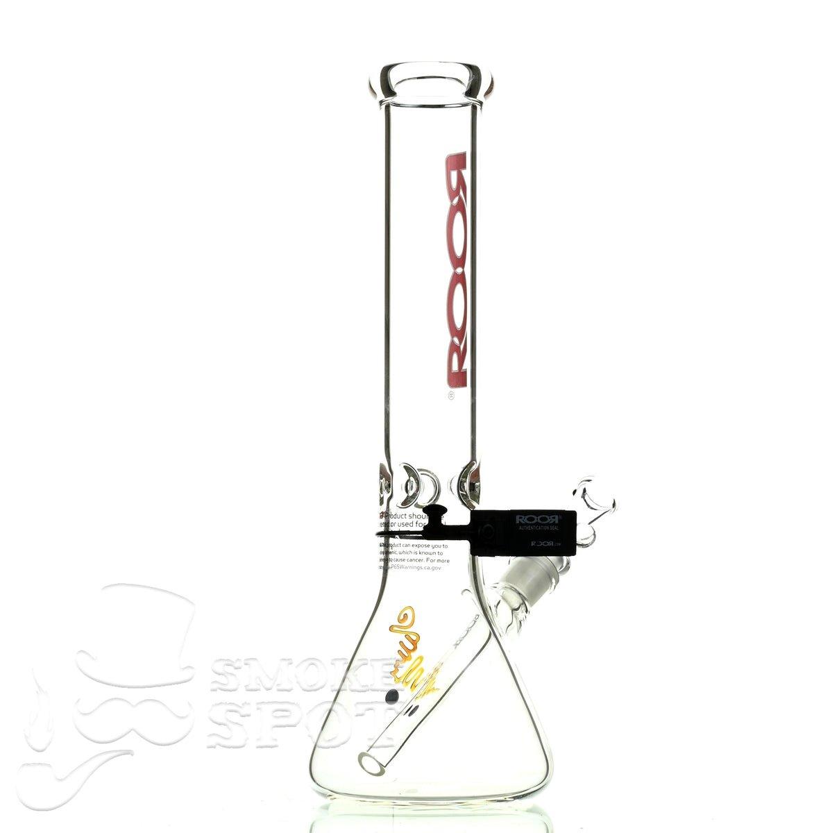 Roor Beaker 14 inch red white - Smoke Spot Smoke Shop