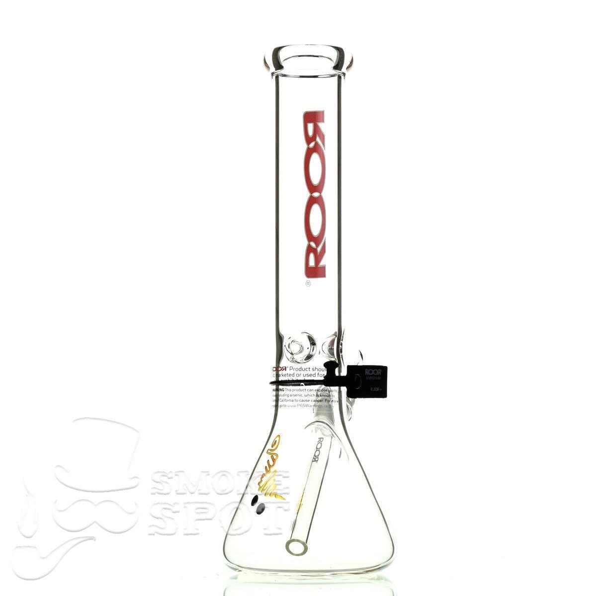 Roor Beaker 14 inch red white - Smoke Spot Smoke Shop