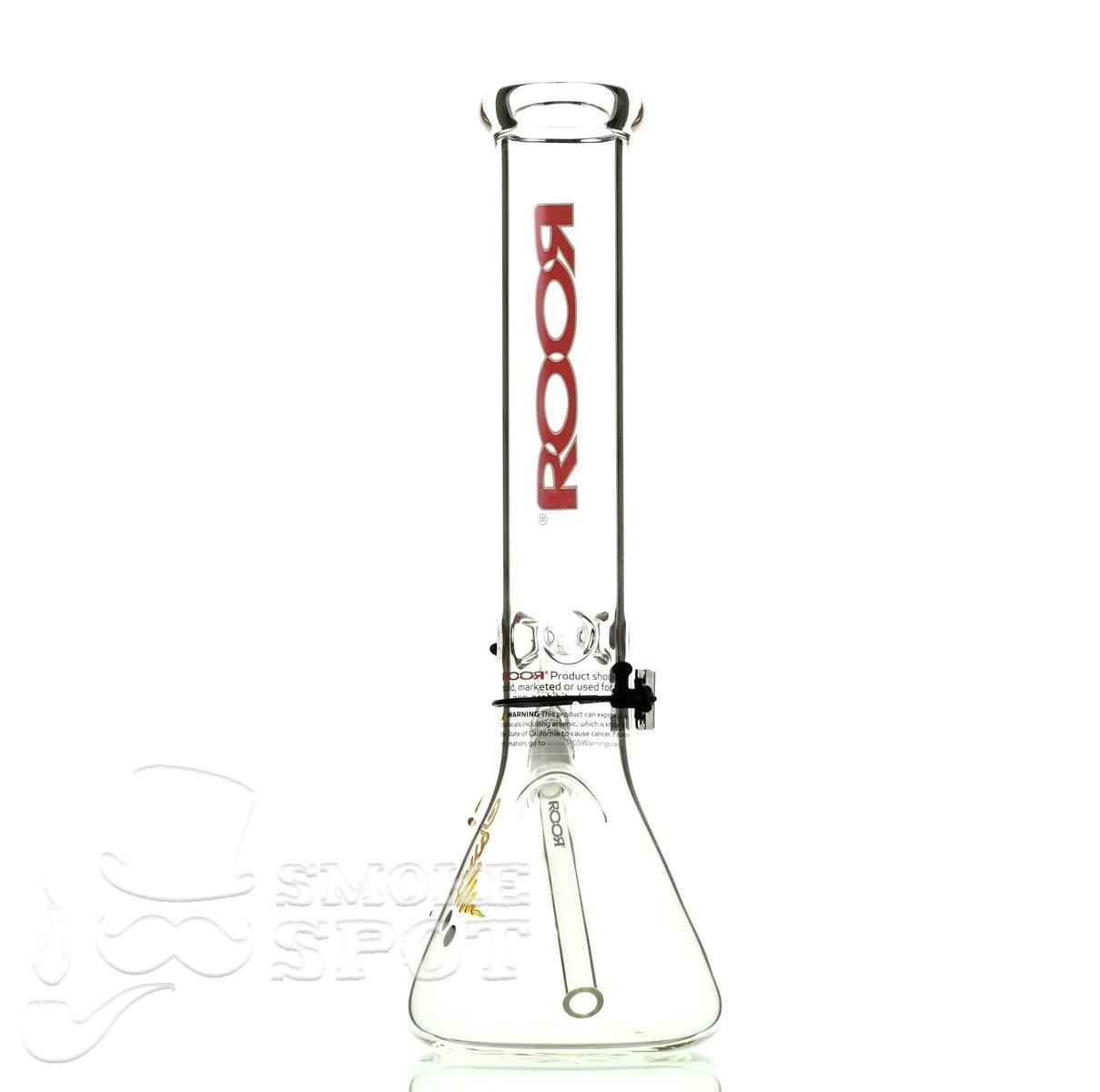 Roor Beaker 14 inch red white - Smoke Spot Smoke Shop