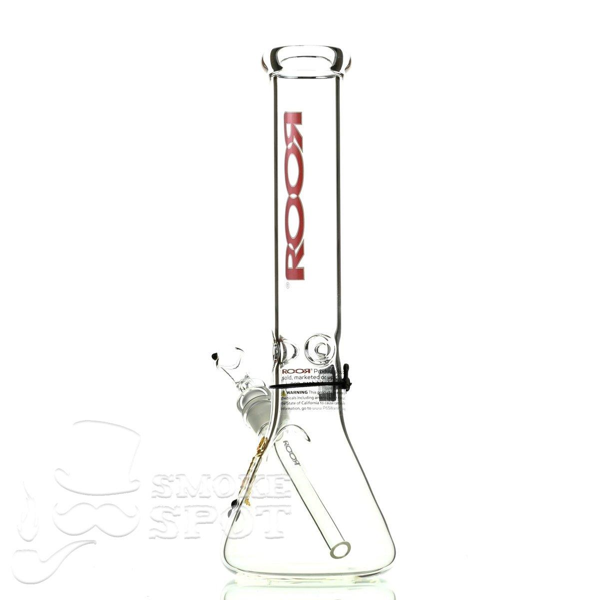 Roor Beaker 14 inch red white - Smoke Spot Smoke Shop