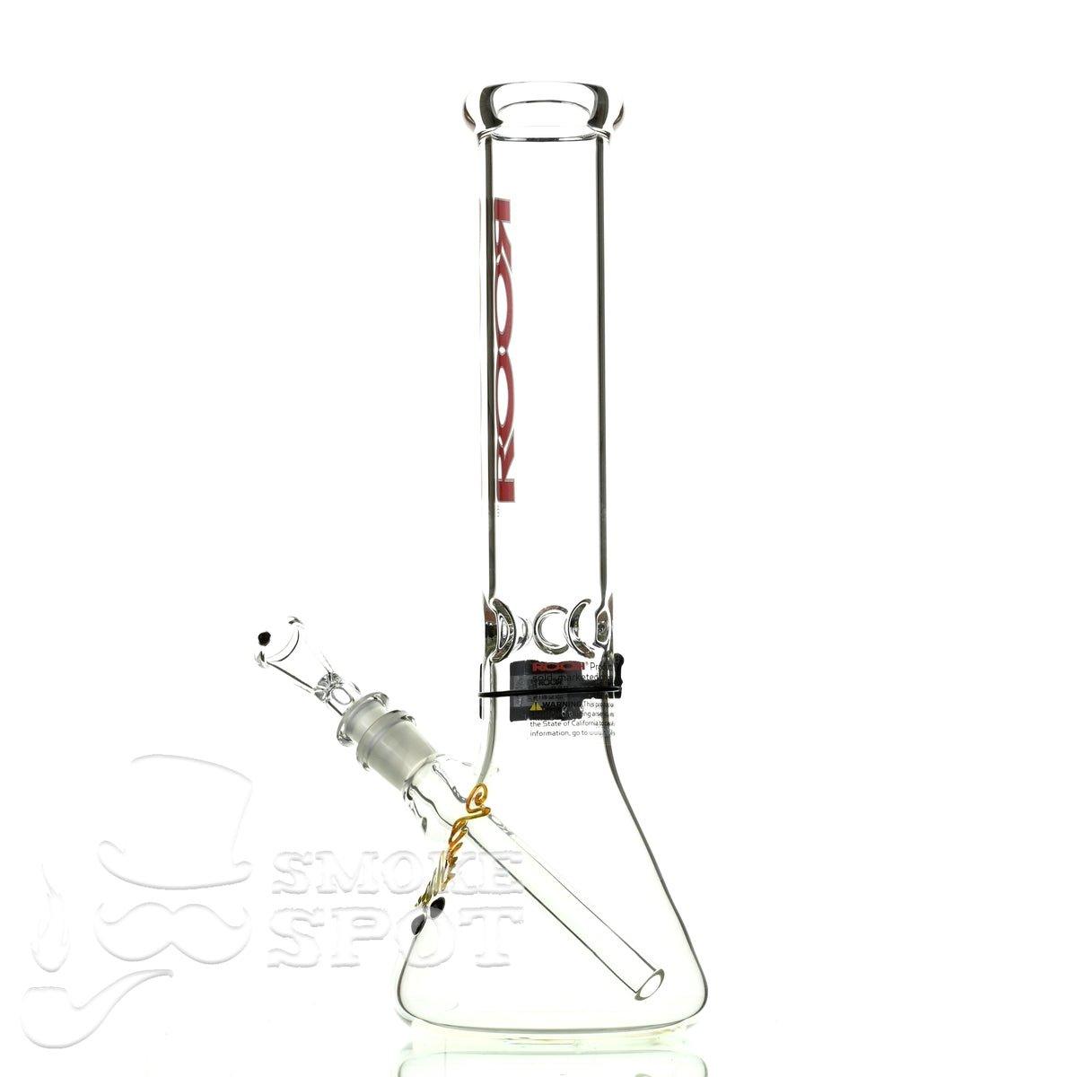 Roor Beaker 14 inch red white - Smoke Spot Smoke Shop