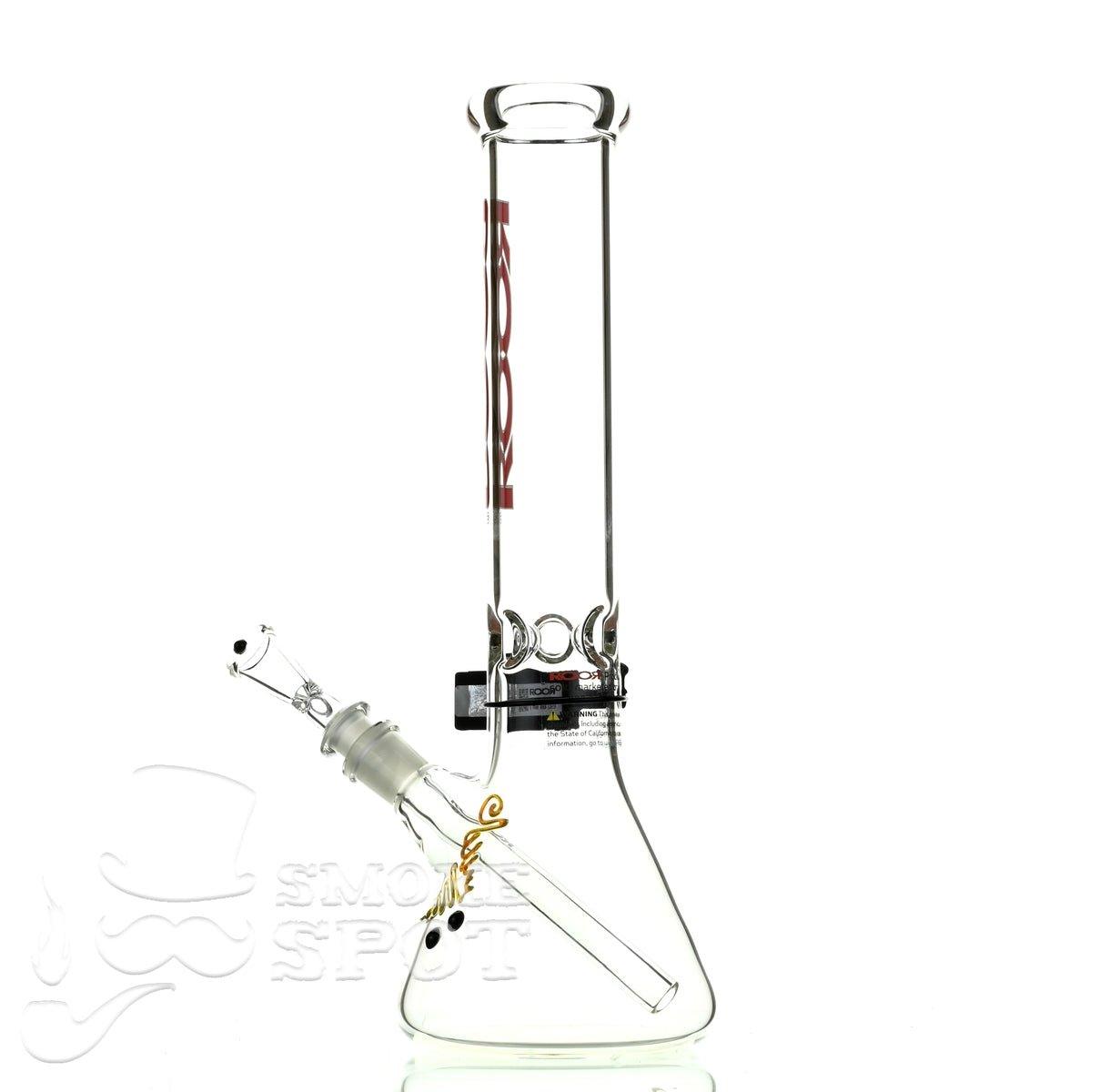 Roor Beaker 14 inch red white - Smoke Spot Smoke Shop