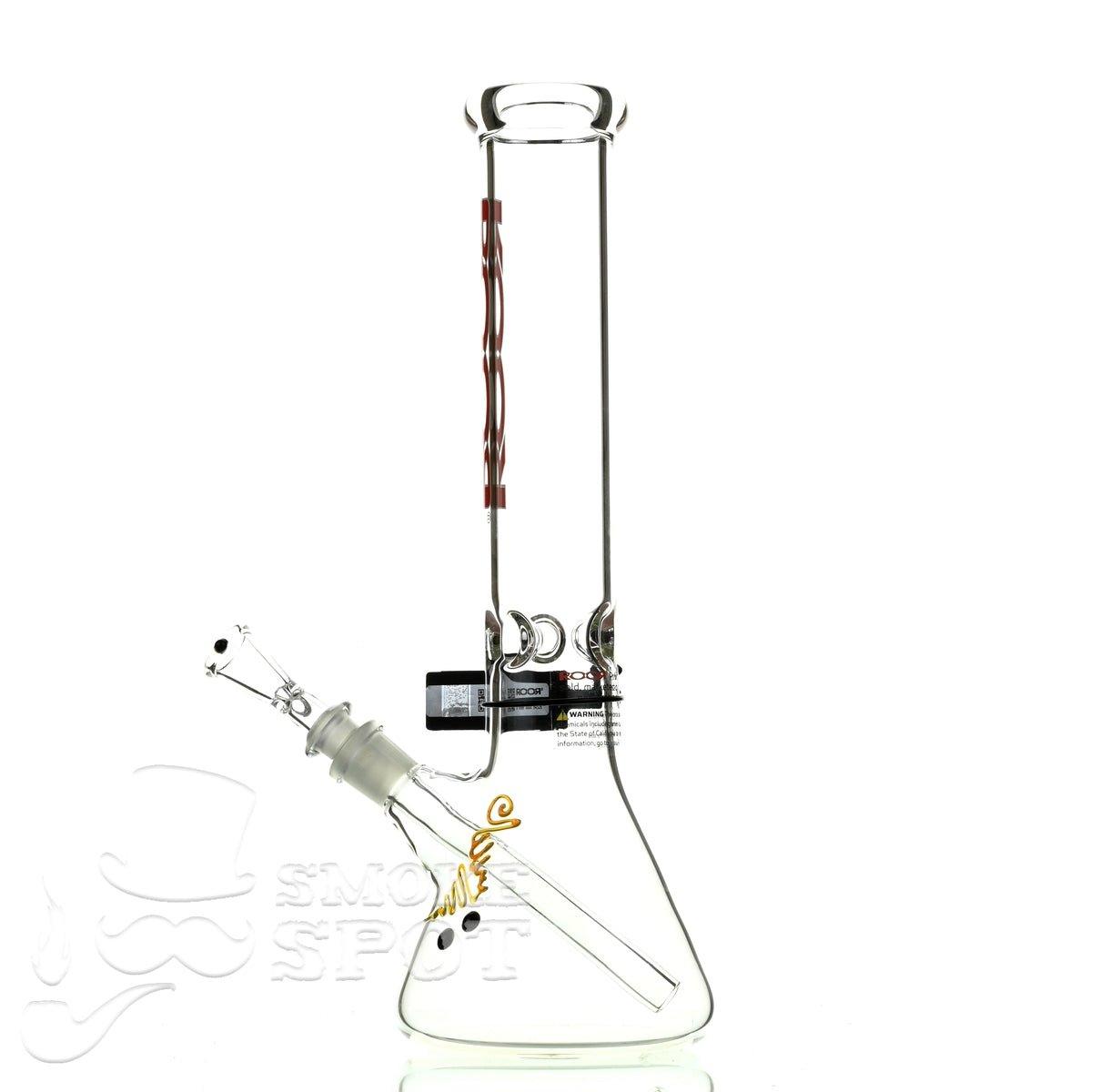 Roor Beaker 14 inch red white - Smoke Spot Smoke Shop