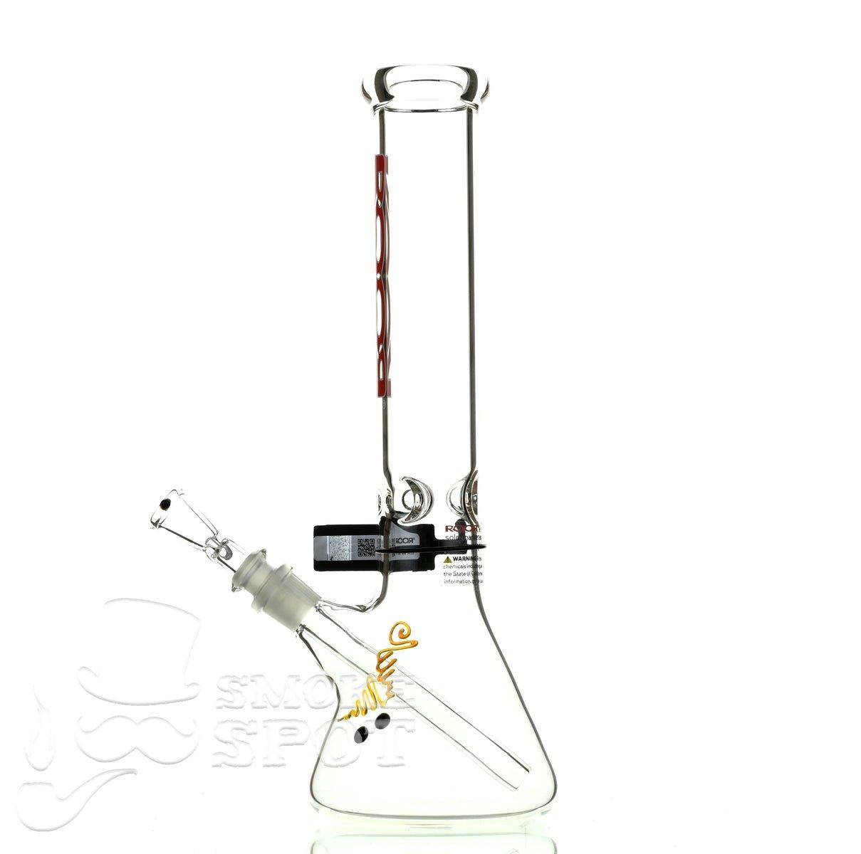 Roor Beaker 14 inch red white - Smoke Spot Smoke Shop