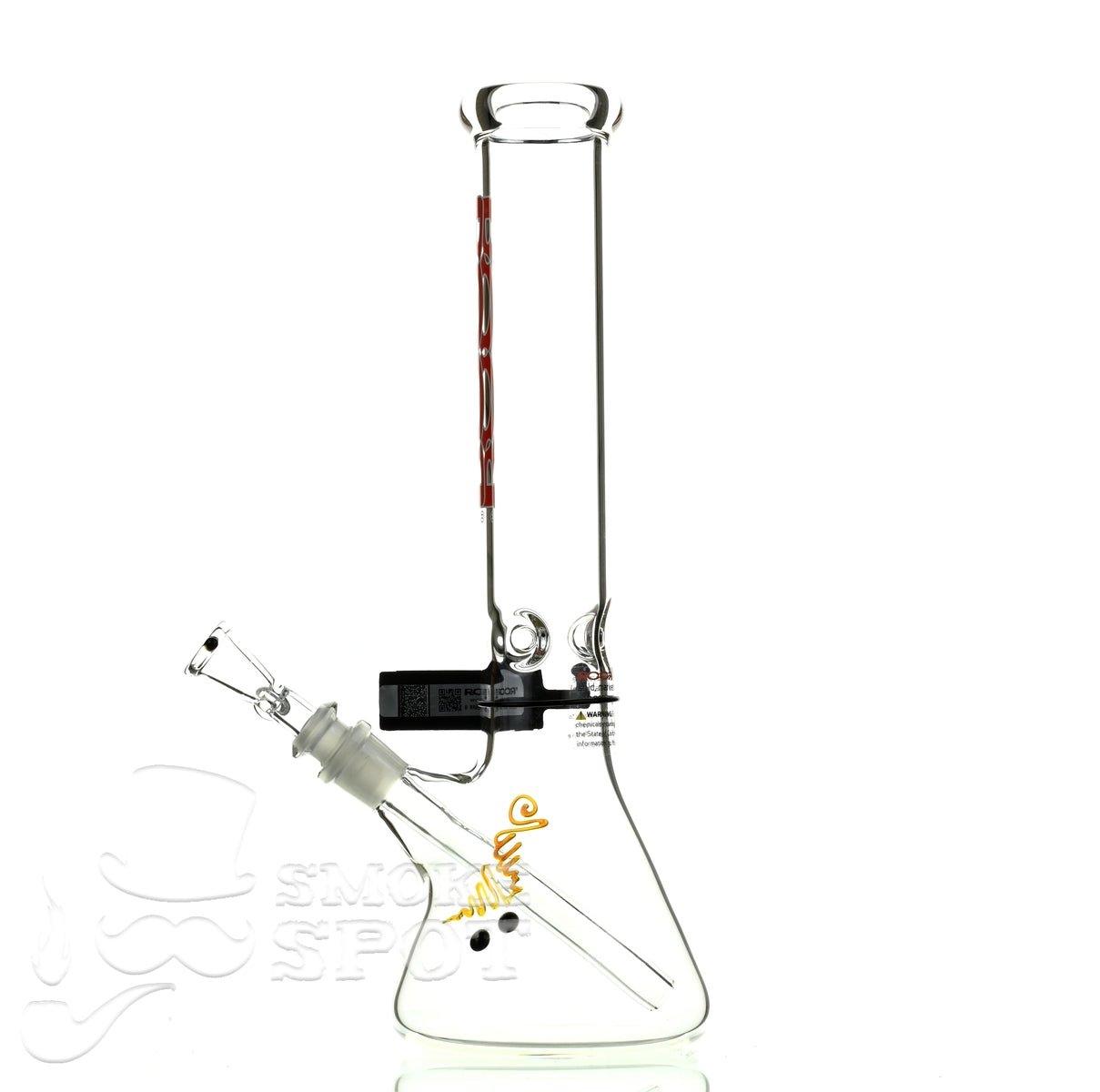 Roor Beaker 14 inch red white - Smoke Spot Smoke Shop