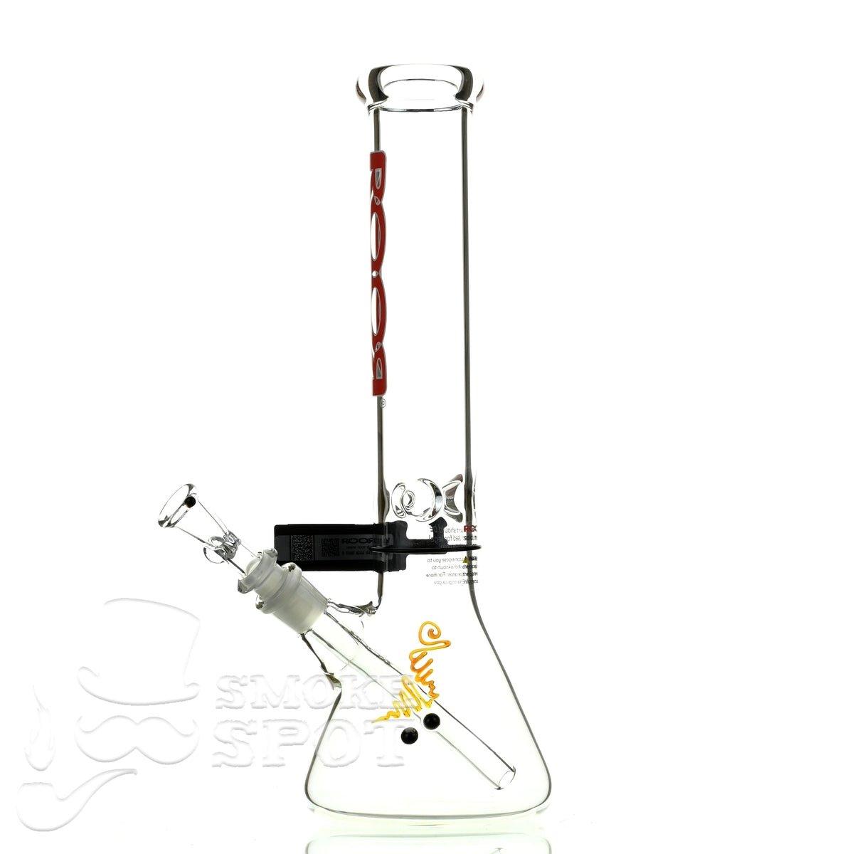 Roor Beaker 14 inch red white - Smoke Spot Smoke Shop