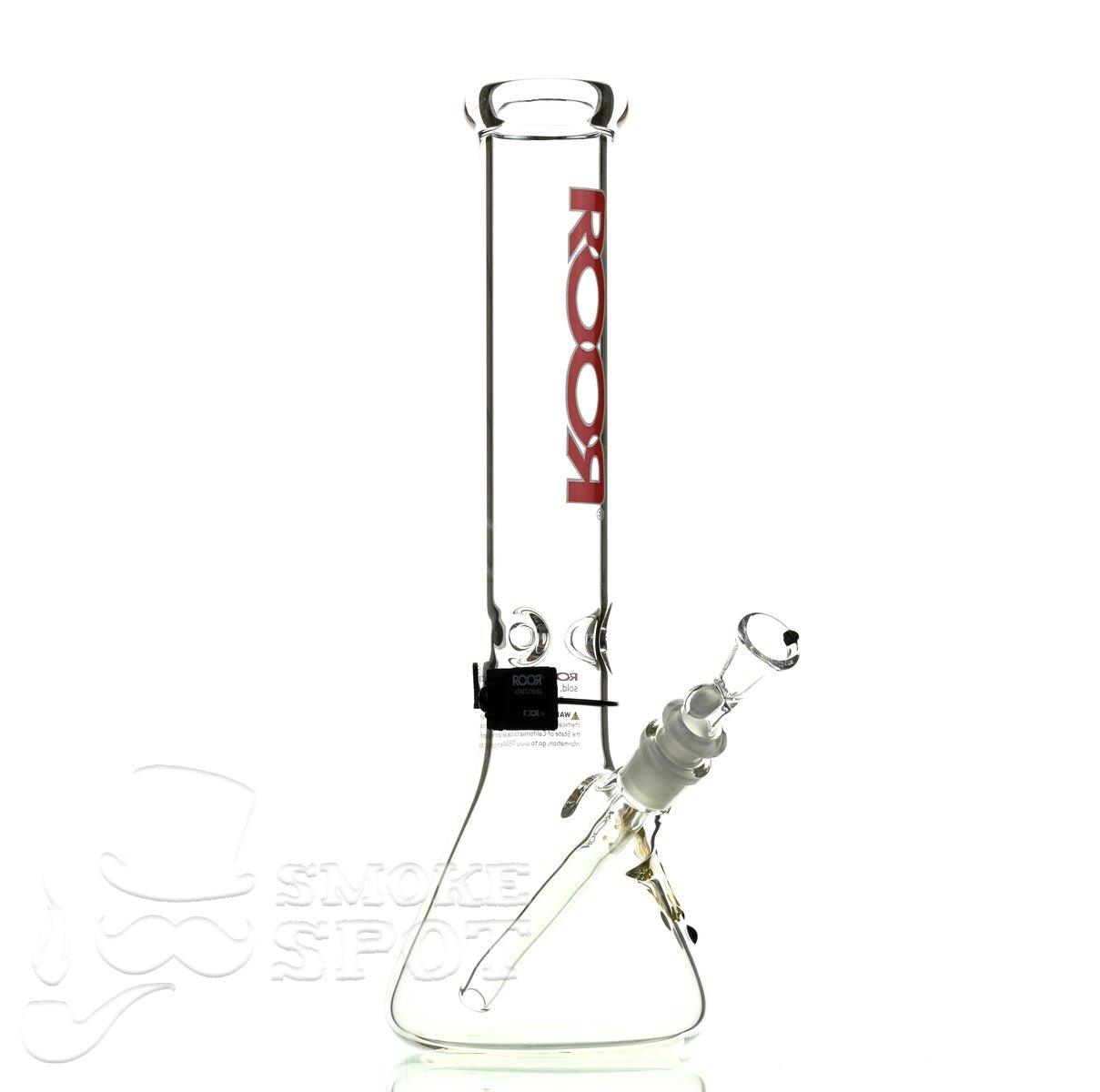 Roor Beaker 14 inch red white - Smoke Spot Smoke Shop