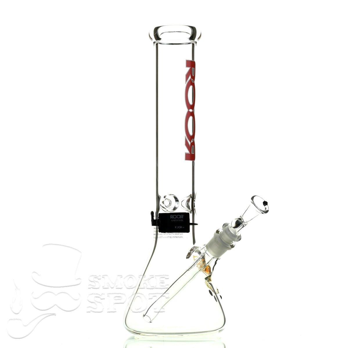 Roor Beaker 14 inch red white - Smoke Spot Smoke Shop