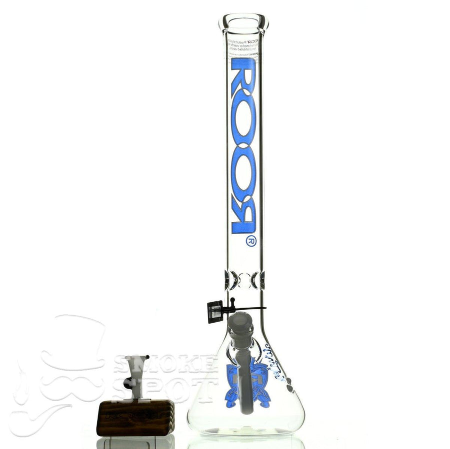 Roor Beaker 18 Inch 45 x 5 Blue White Intro Collection - Premium Scientific Glass Waterpipe