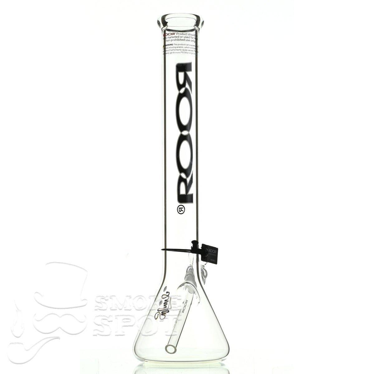 Roor beaker 18 inch P-D black-white - Smoke Spot Smoke Shop