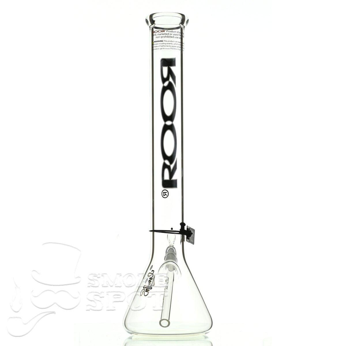 Roor beaker 18 inch P-D black-white - Smoke Spot Smoke Shop