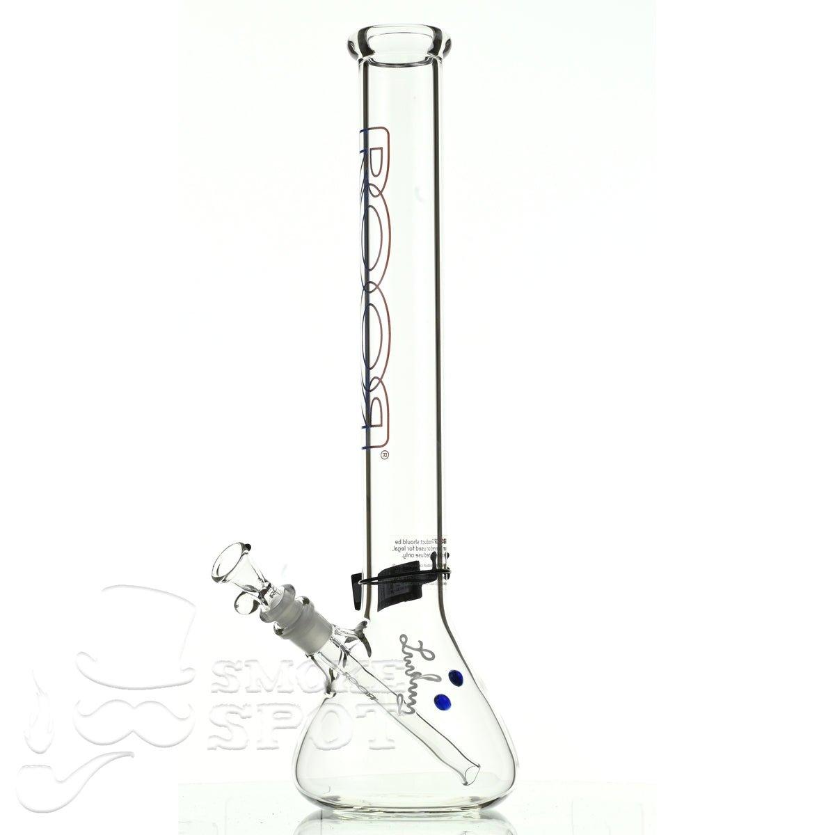 Roor beaker 18 inch P-D blue red outline - Smoke Spot Smoke Shop