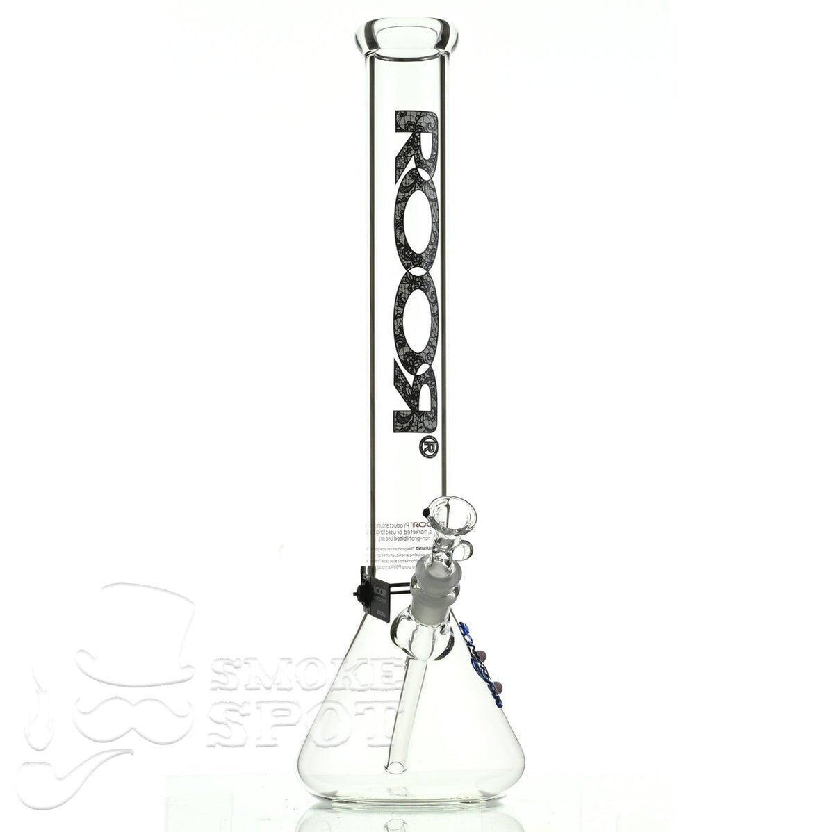 Side View of Roor Beaker 18 Inch P-D Lace Glass Bong