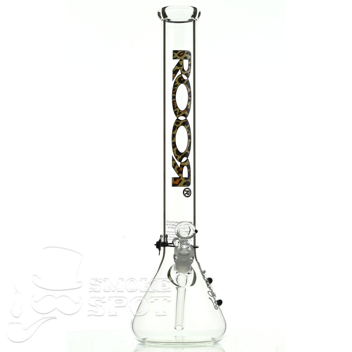 Roor Beaker 18 inch P-D Leopard premium glass bong with leopard pattern - Smoke Spot