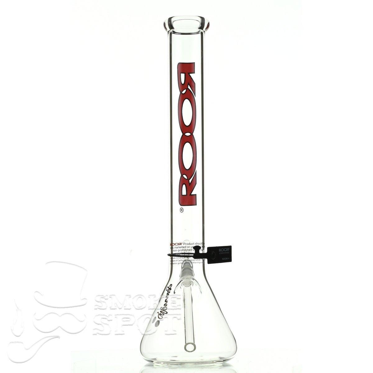 Roor Beaker 18 inch P-D red-black - Smoke Spot Smoke Shop
