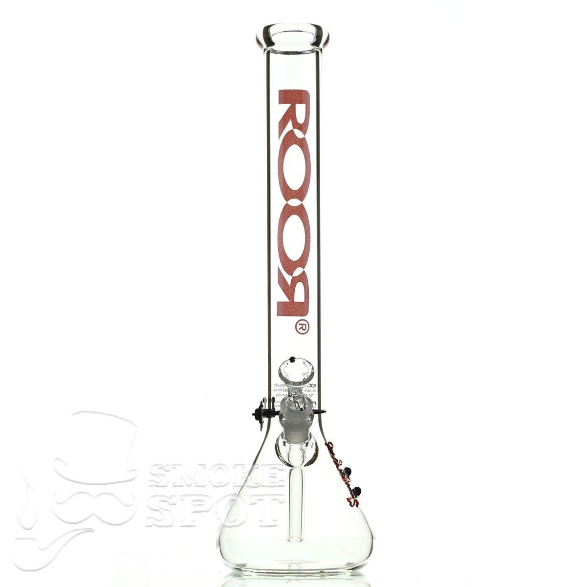 Roor Beaker 18 inch P-D Red premium scientific glass waterpipe - Smoke Spot