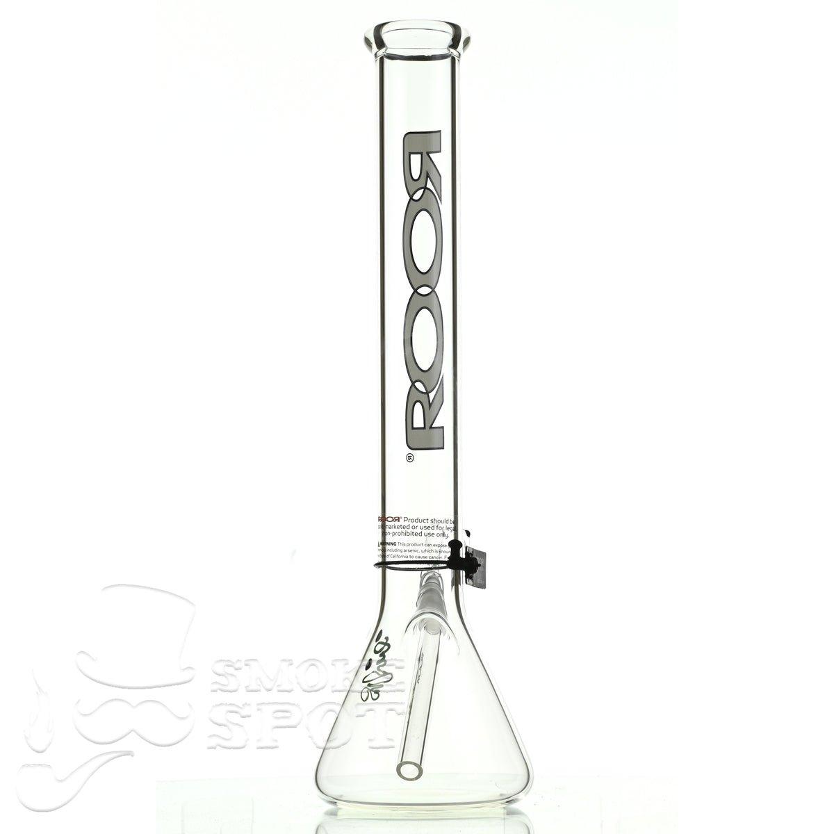 Roor Beaker 18 inch P-D white/black - Smoke Spot Smoke Shop