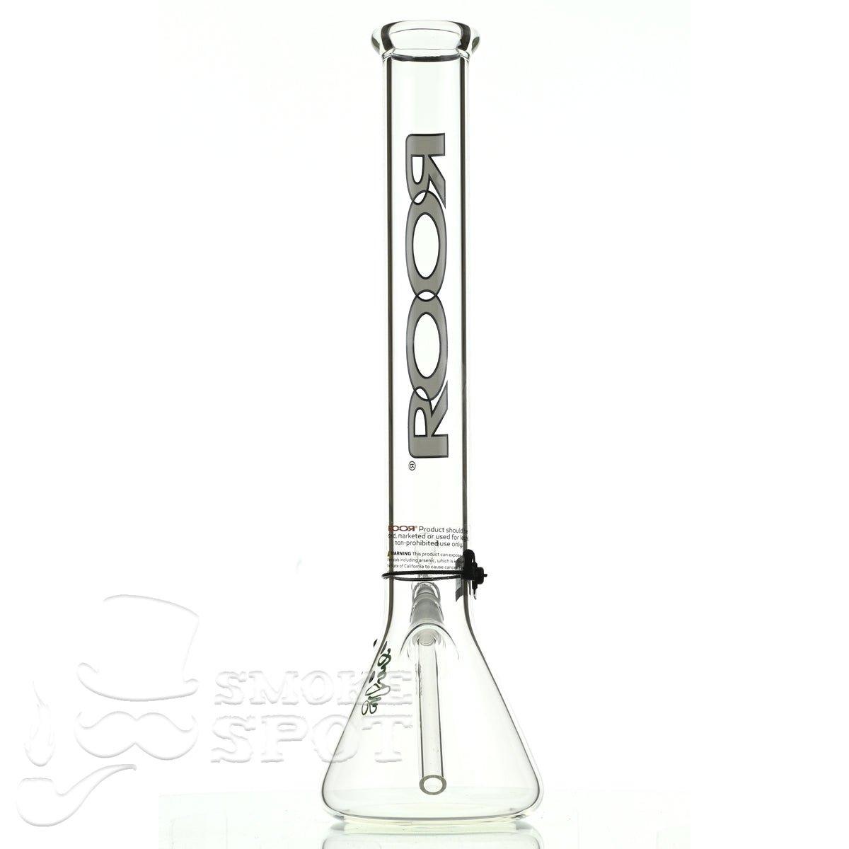 Roor Beaker 18 inch P-D white/black - Smoke Spot Smoke Shop