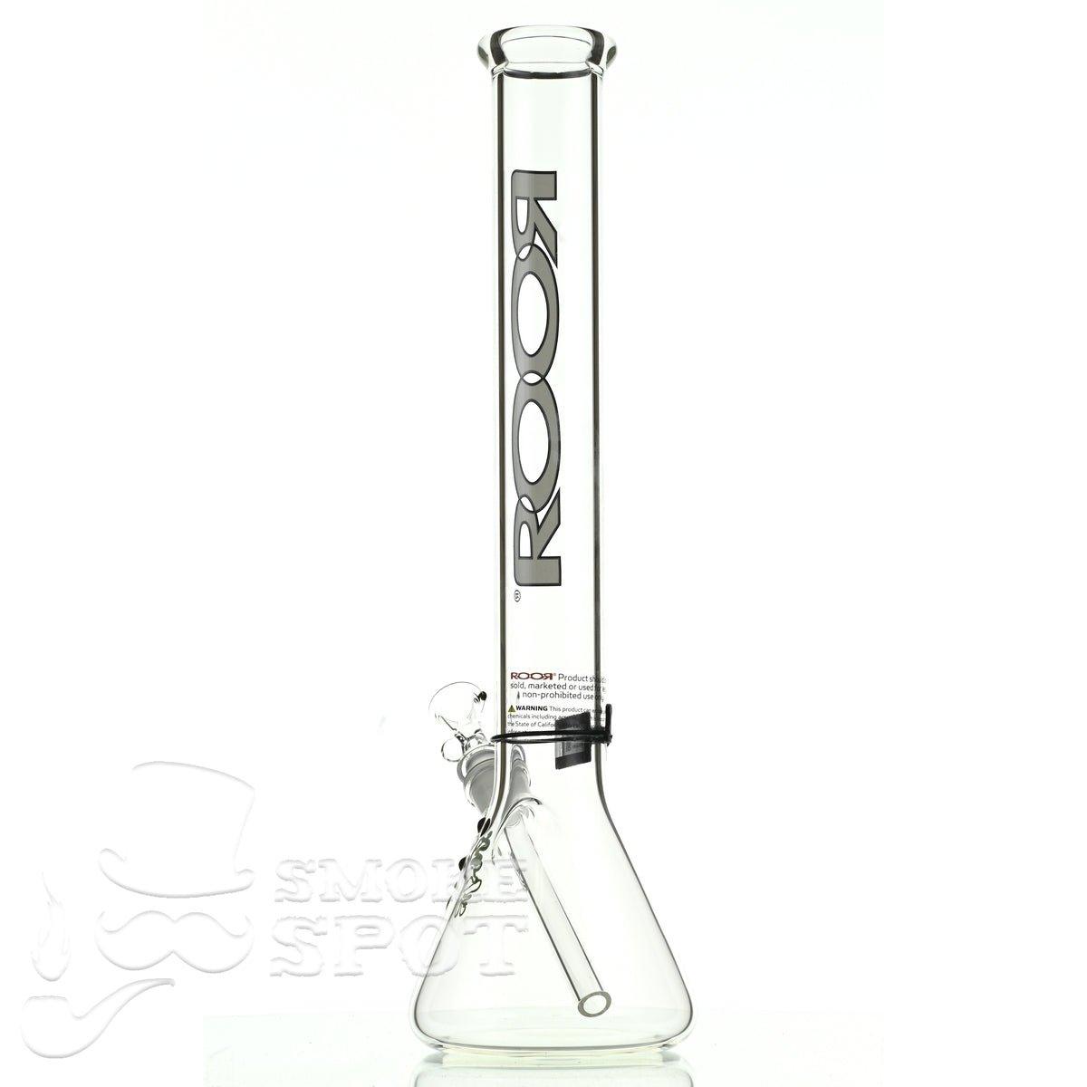 Roor Beaker 18 inch P-D white/black - Smoke Spot Smoke Shop