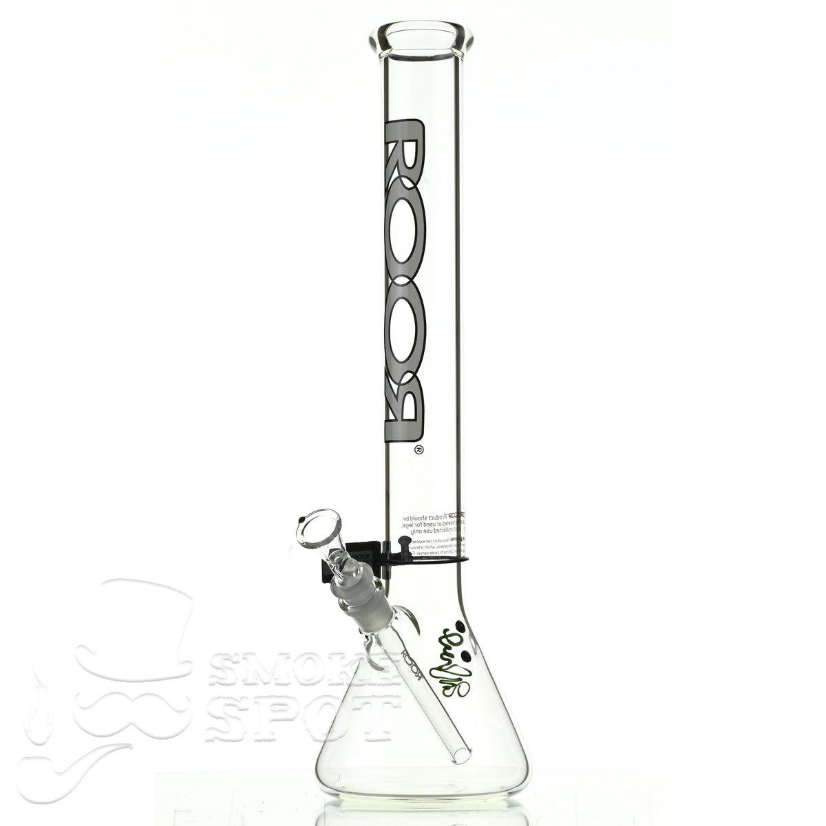 Roor Beaker 18 inch P-D white/black - Smoke Spot Smoke Shop