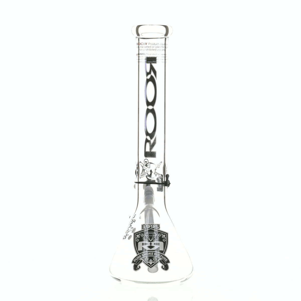 ROOR INTRO COLLECTOR 14" BEAKER 455 BLACK/WHITE - Smoke Spot Smoke Shop