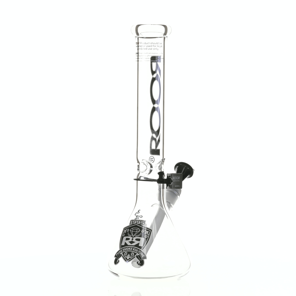 ROOR INTRO COLLECTOR 14" BEAKER 455 BLACK/WHITE - Smoke Spot Smoke Shop