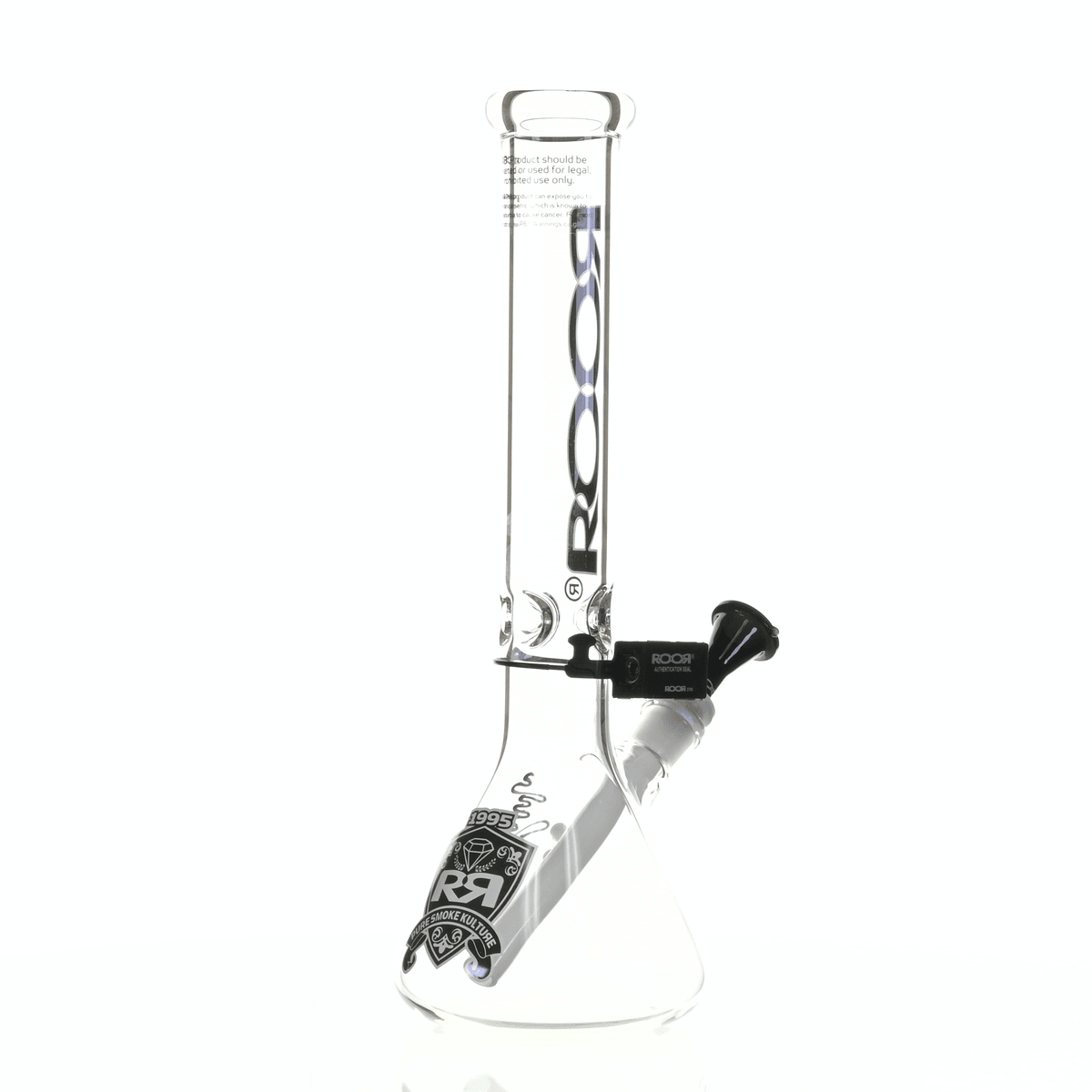 ROOR INTRO COLLECTOR 14" BEAKER 455 BLACK/WHITE - Smoke Spot Smoke Shop